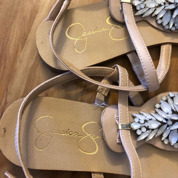 COPY - JESSICA SIMPSON JEWELED SANDALS - Picture 3 of 4